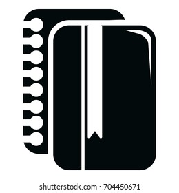 Copy book icon. Simple illustration of copy book vector icon for web