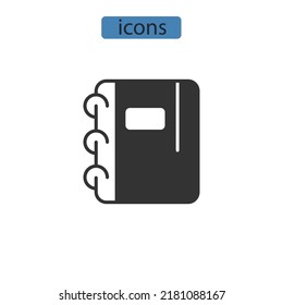 copy book icons  symbol vector elements for infographic web