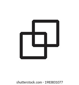 Copy content vector icon. Document Icon isolated on white background. Copy file,document symbol. Flat vector sign isolated on white background.