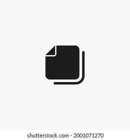 Copy content vector icon. Copy file, document symbol. Copy button for web and mobile UI design.