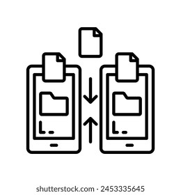 Copy Data  icon in vector. Logotype
