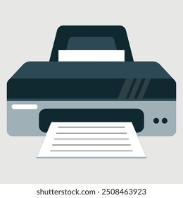 Copy, device, printer icon flat design