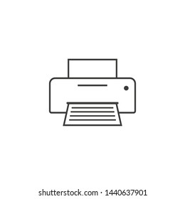 Copy, device, printer icon. Vector illustration, flat design.