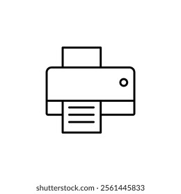 Copy, device, printer icon. vector flat black linear illustration for web and app..eps
