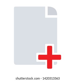 copy document icon. flat illustration of copy document vector icon for web