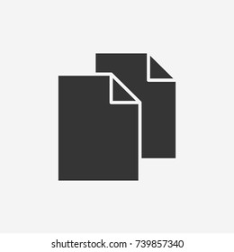Copy document icon illustration isolated vector sign symbol