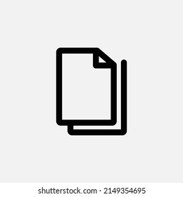 Copy document icon line style