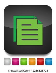 Copy document icon - web page symbol - office file format
