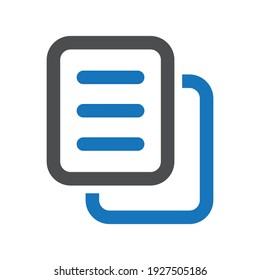Copy document icon.duplicate,text (vector illustration)