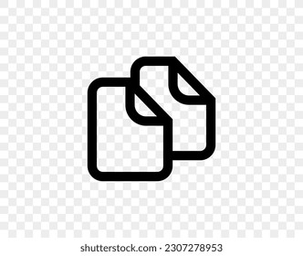Copy documents, files, papers icon for app, website, infographic, etc. Simple vector illustration. EPS10