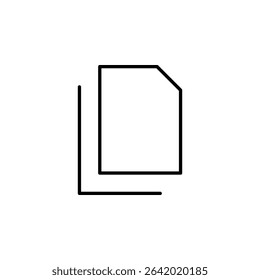 copy, duplicate button icon vector