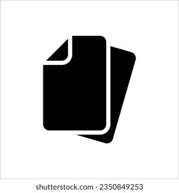 Copy or duplicate file icon in line style design for website design, app, UI. vector illustration on white background