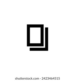 Copy and Duplicate Icon Simple Line Style Vector Perfect Web and Mobile Illustration