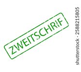 Copy or duplicate rubber stamp German bureaucracy zweitschrift, vector of official document institution approval, seal certified and legal paperwork, administration certification