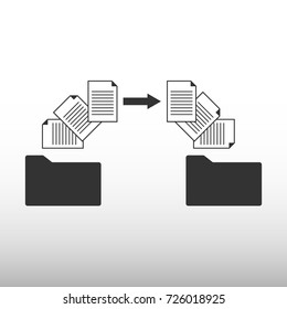 Copy File Data Exchange Transfer file concept