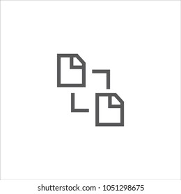 Copy file document icon vector
