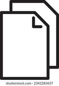 Copy File Document Outline Icon
