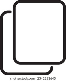 Copy File Document Outline Icon
