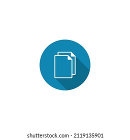 Copy File, Duplicate Document Icon Vector