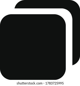 Copy file icon. Duplicate document symbol.