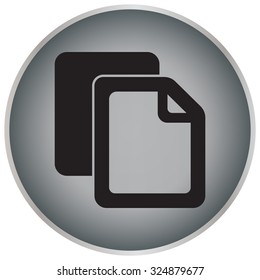 Copy file icon. Duplicate document symbol