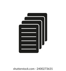 Copy file icon. Vector illustration. EPS 10.