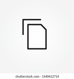 copy file sign icon design vector illustration