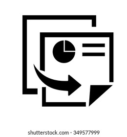 Copy file sign icon. Duplicate document button