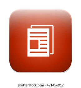 Copy file sign icon. Duplicate document symbol.