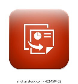 Copy file sign icon. Duplicate document button
