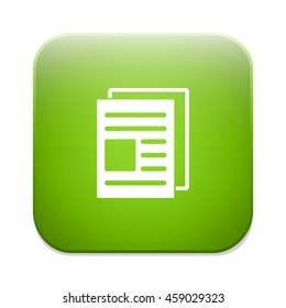 Copy file sign icon. Duplicate document symbol.