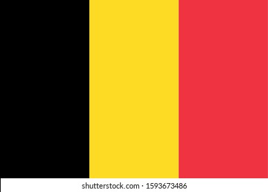 Copy of the flag of  the Kingdom of Belgium proportion 2:3/ Royaume de Belgique