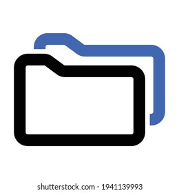 copy folder icon design vector graphic