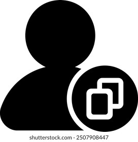 copy glyph icon illustration vector