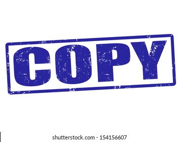 Copy grunge rubber stamp, vector illustration
