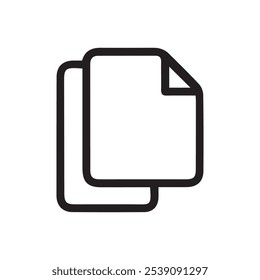 Symbol kopieren. Symbolvektor für Zwischenablagedatei-Dokument.