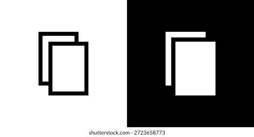 Symbolkonzept mit flachem schwarz-weißem Hintergrund kopieren. Vektorgrafik.