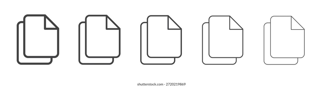 Symboldesign, Logo, App, Benutzeroberfläche kopieren. Vektorgrafik, EPS