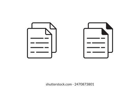 Copy icon design with white background stock illustration