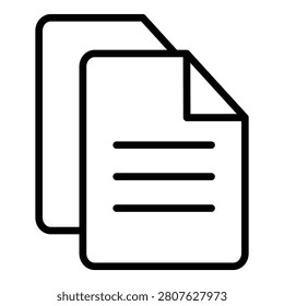 Copy icon for document duplication and data cloning. Perfect for file management and backup process.