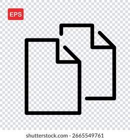 icono de copia, icono de documento, icono de archivo, formato EPS icono de Vector archivo de ilustración