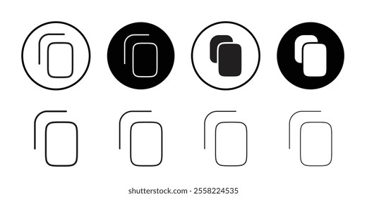 Copy icon Flat line illustration