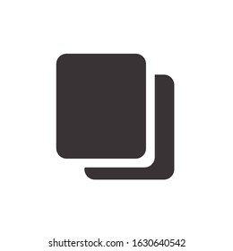 copy icon flat outline glyph interface 