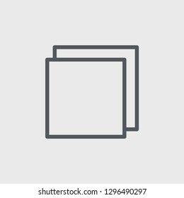 Copy icon isolated on background. UI element symbol modern, simple, vector, icon for website design, mobile app, ui. Vector Illustration