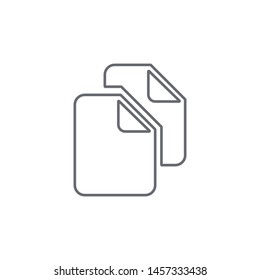 Copy icon isolated on white background. Copy button symbol modern simple vector icon for website design, mobile app, ui. Vector Illustration