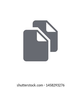 Copy icon isolated on white background. Copy button symbol modern simple vector icon for website design, mobile app, ui. Vector Illustration