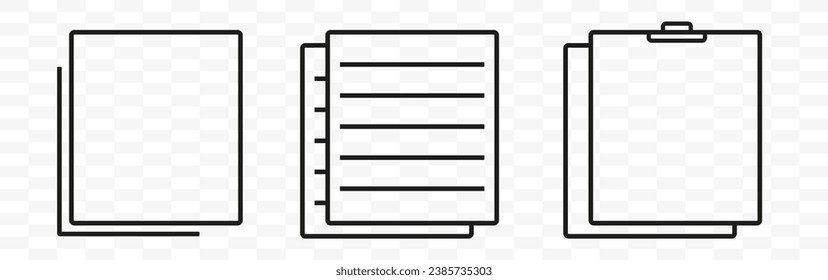 Copy icon on a transparent background 