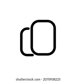copy icon on white background