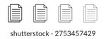 Copy icon outline vector. outline icons collection.