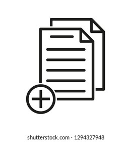 Copy icon ,paper icon vector flat trendy